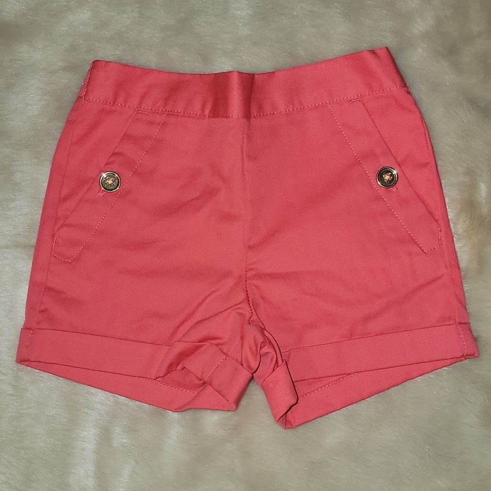 JANIE AND JACK CORAL/MELON SHORTS, SIZE 12-18 MONTHS - NEW!
